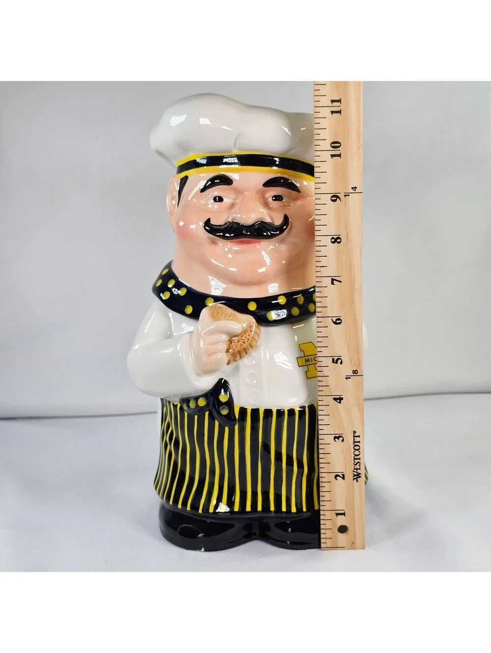 Vtg Memory Company Michigan Wolverines Chef Cookie Jar 2004 1st Series Ceramic